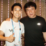 Alfred Hsing, Jackie Chan in Beijing after Sport Accord Combat Games