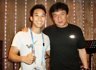 Alfred Hsing, Jackie Chan in Beijing after Sport Accord Combat Games