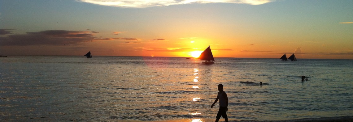 Living in this Moment: Cherishing a Beautiful Sunset in Boracay